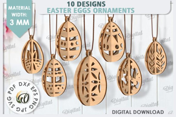 3D Easter Eggs Laser Cut Bundle: A Creative Design Asset