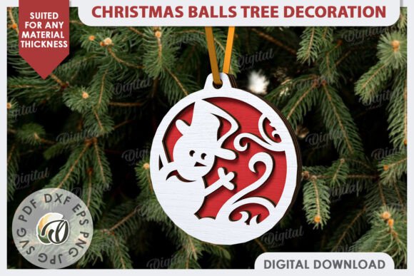 Elegant 3D Christmas Tree Decoration Laser Cut Designs
